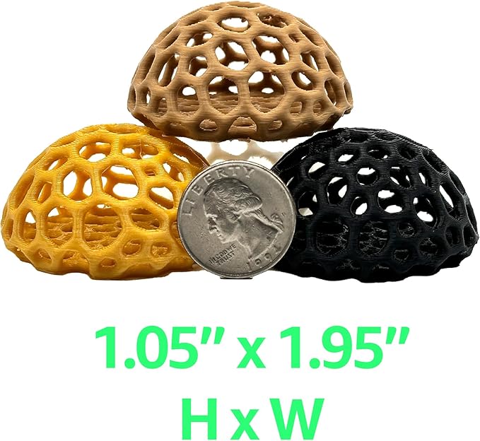Shrimp Dome Hide - Aquarium Cherry Shrimp Hide - CTWPets Cherry Shimpe Hide (Honey Gold)