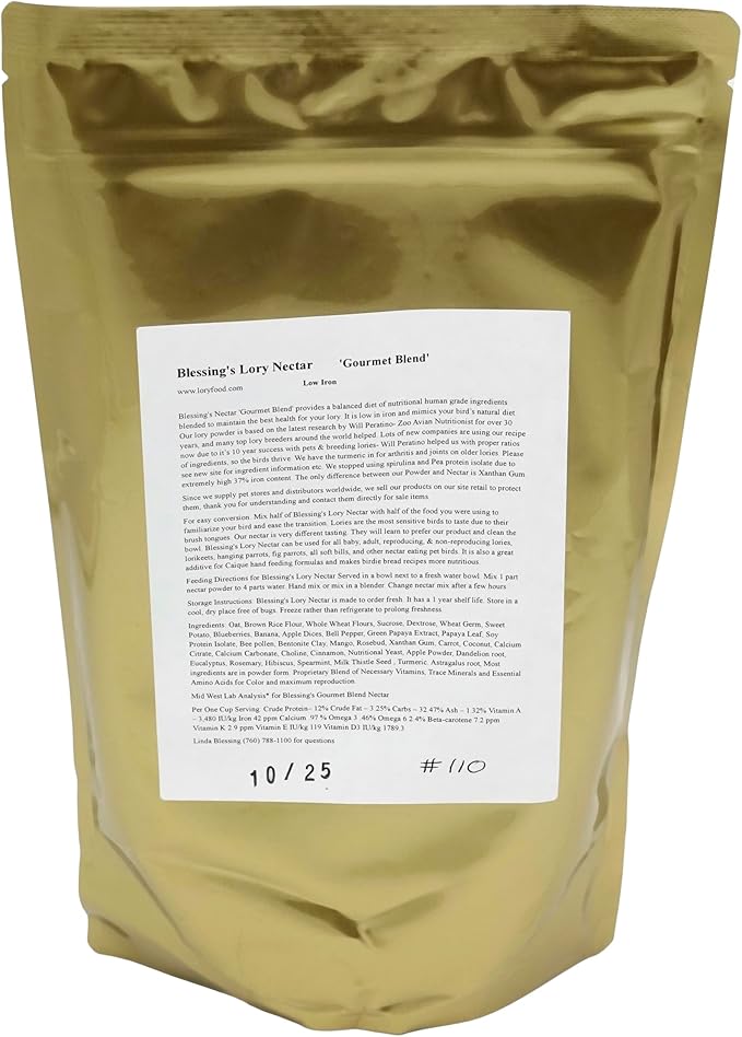 Blessing's Gourmet Lory Nectar (2Lb)
