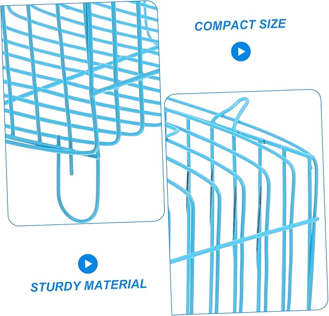 Portable Parrot Travel Cage Standing Perch Wear-Resistant Steel Wire Carrier for Small Birds Convenient Bird Carrier for Travel