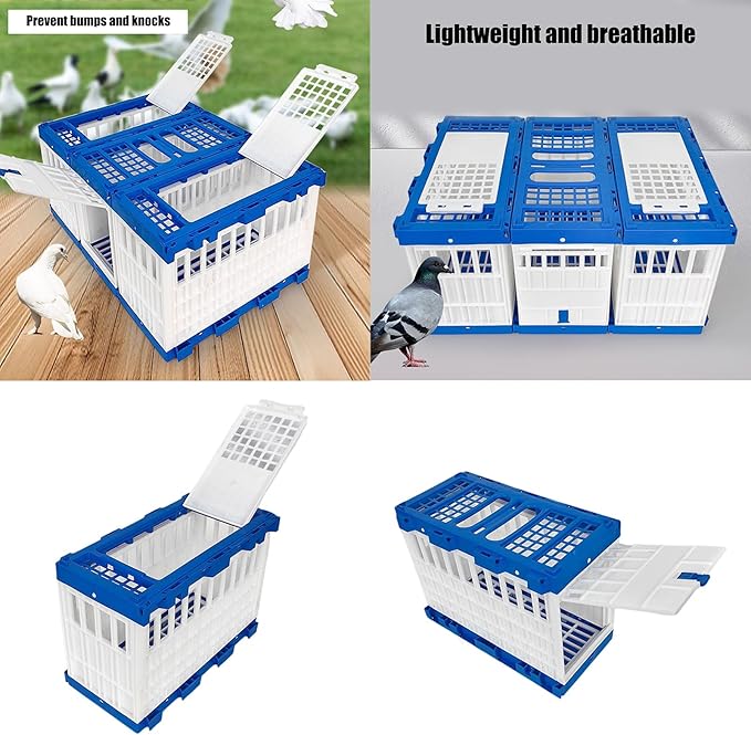 Foldable Bird Cage Carriers for Racing Pigeons Baby Parrots Outdoor Exercise