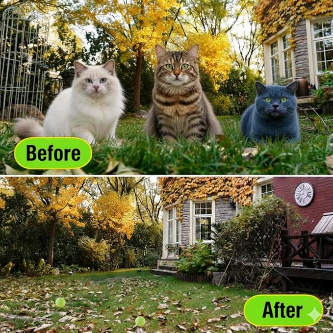 8pcs Cat Repellent Outdoor to Keep Cats Away, Natural Peppermint Oil Cat Deterrent Outdoor and Indoor, Keep Cats Out of Yard, Protect Your Yard and Furniture