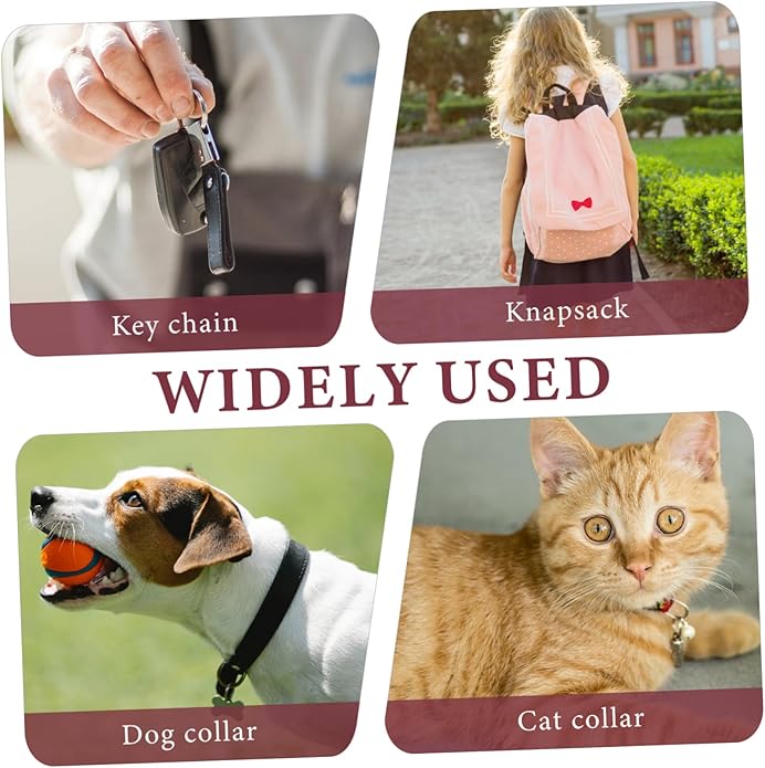 Didiseaon 2Pcs Rhinestone Pet Collar Pendants Decorative Dog Charms Cute Hanging Accessories for Cat Collars Pendant for Pet and Keychains