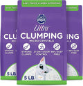 Ultra Clumping Micro Crystals Premium Cat Litter - Dust Free, Soft on Paws, Fragrance Free - 15 Lbs. Total (3pk of 5 Lbs.)