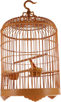 HANABASS Large Parrot Birdcage Round Plastic Budgie Cage Decorative Hook Easy- Base Parakeet Cockatiel Lovebird Pet Cage