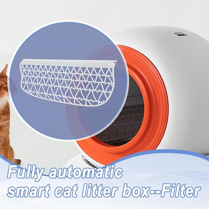 Cat Litter Tray Waste Collector for Automatic Self-Cleaning Boxes Replacement Accessory Parts PP Material- Filter
