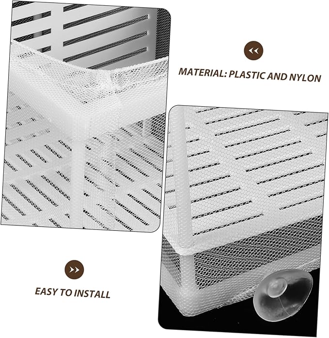 Kisangel Fish Tank Breeding Box Mesh Partition Shrimp Fish Hatchery for Aquarium Style