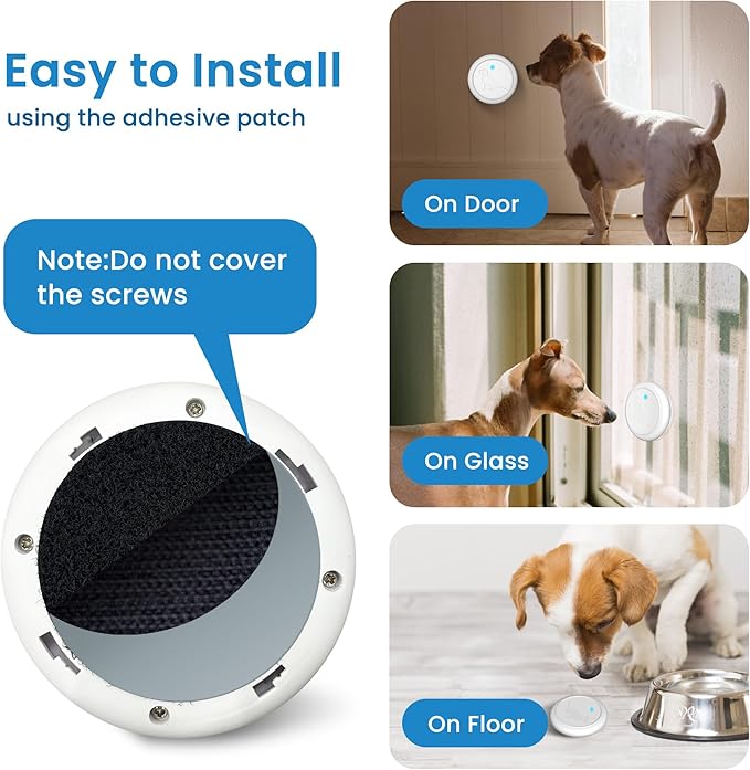Dog DoorBell for Potty Training, Wireless Doggie Door Bell Operating at 1000 Feet with IP65 Waterproof Touch Button, 32 Melodies