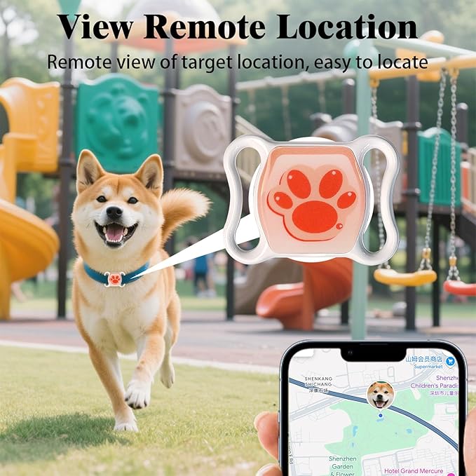 Cat Tracker for Indoor & Outdoor Cats & Dogs with Unlimited Range – 365-Day Battery Life iOS & Android Compatible No Subscription or Monthly Fee Kitten Finder with Real-Time Alerts Easy to Use