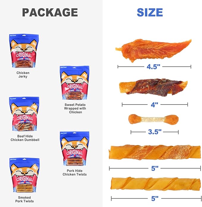 Beef Hide Chicken Dumbbells for Dogs, 25 oz (720g) – Bone-Shaped Rawhide Chews Wrapped with Real Chicken Breast, High-Protein Low-Fat, Dental Chews for Long-Lasting Chewing Fun