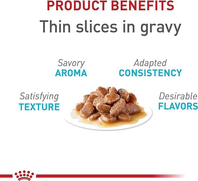 Royal Canin Feline Care Nutrition Urinary Care Adult Thin Slices in Gravy Cat Food, 3 oz (Pack of 12)