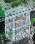 Pawfly Aquarium Breeding Box - Transparent Plastic Breeder Box for Fish Tank, Fry Hatchery Incubator for Baby Fish, Shrimp, Betta, Clownfish, Guppy, Large