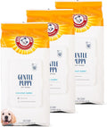 Arm & Hammer Dog Grooming Wipes, Deodorizing Dog Cleaning Wipes with Coconut Water, Gentle for Dogs and Puppies, Paraben and Sulfate Free Formula, Light Coconut Scent, 100 Count - 3 Pack