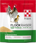 Purina Flock Raiser Crumbles Poultry Feed Nutritionally Complete - 5 Pound (5 lb) Bag