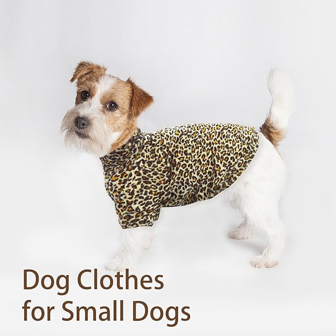 Sphynx Cat Sweater Leopard Hairless Cat Clothes Sweater Shirt Soft Warm Long Sleeves Pullover Pet Clothes Pajamas Dog Cloth for Small Dogs Jumpsuit Pet Sweaters (Leopard, Medium)