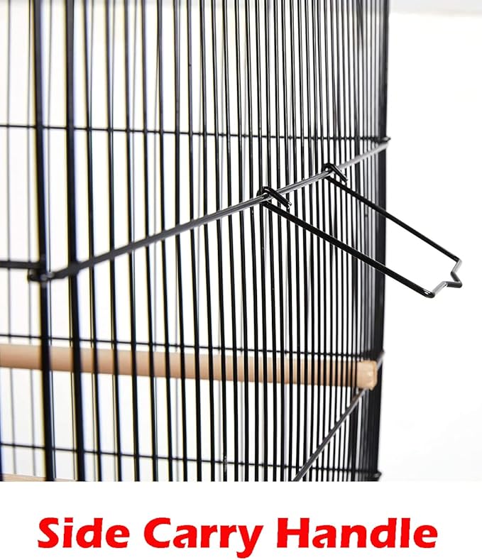 Lot of Breeding Bird Flight Cages for Canary Parakeet Aviaries Budgies Lovebird Finch (Large 30" Black)