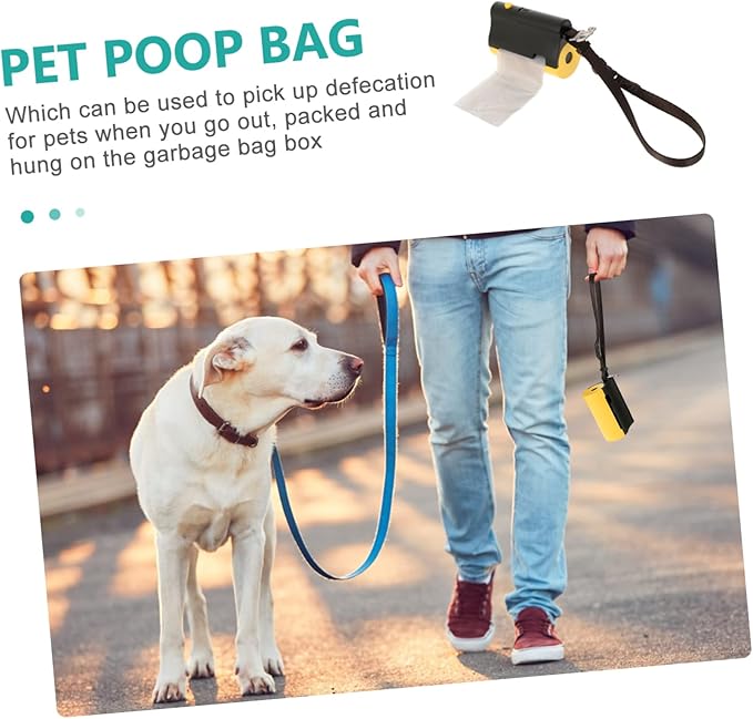 VICASKY LED PET Waste Bag Dispenser with Light Poop Bag Holder for Dogs and Cats Outdoor PET Supply Easy to Use
