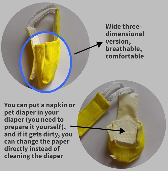 Parrot Bird Diapers, Birds Flight Suit, Parrot Clothes, Pet Animal Costumes, Bird Clothes, Cockatiel Bird Diaper, Pet Bird Diapers, Parrot Flight Suit, Bird Parrot Clothes (Yellow, S)