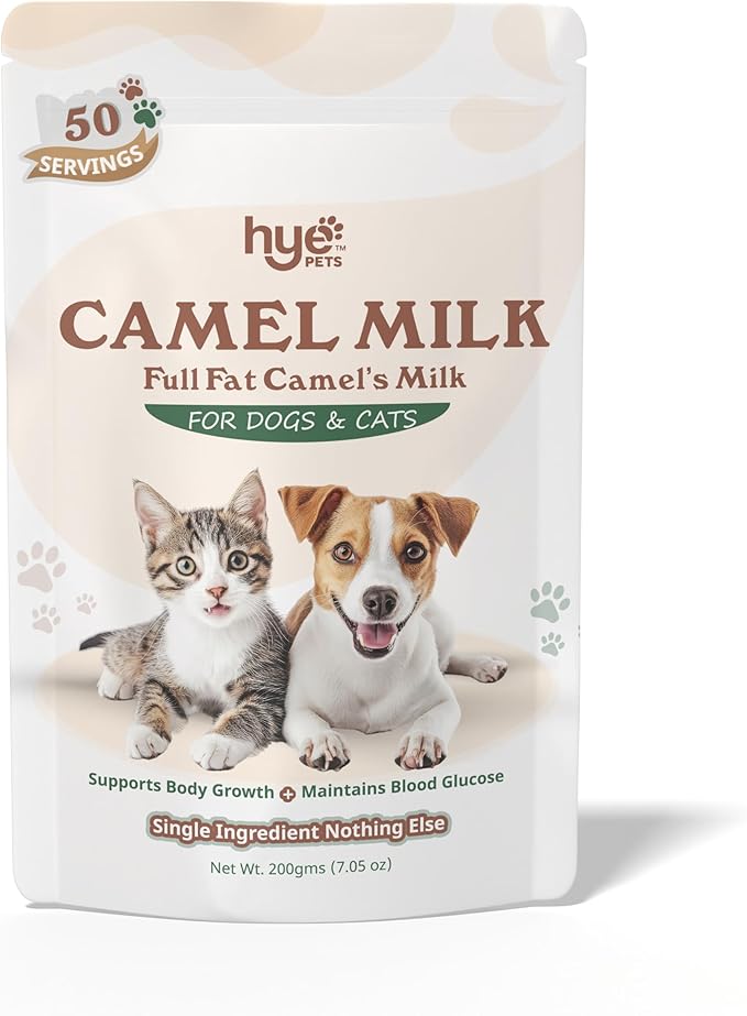 HYE Pets Full Fat Camel Milk Powder for Dogs & Cats | 200g