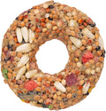 Bird Cage Toys - Grain Teether Treats, Donut Shaped Snack, Colorful Chewing Accessory | for Cockatiels Parrots Budgies Finches, Aviary Play Training Supplies, Interactive Pet Bird Enrichment