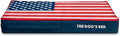 The Dog’s Bed Orthopedic Memory Foam Dog Bed Mattress, Oxford Fabric, Blue & Red Trim USA Center Flag, Medium, 4-Inch