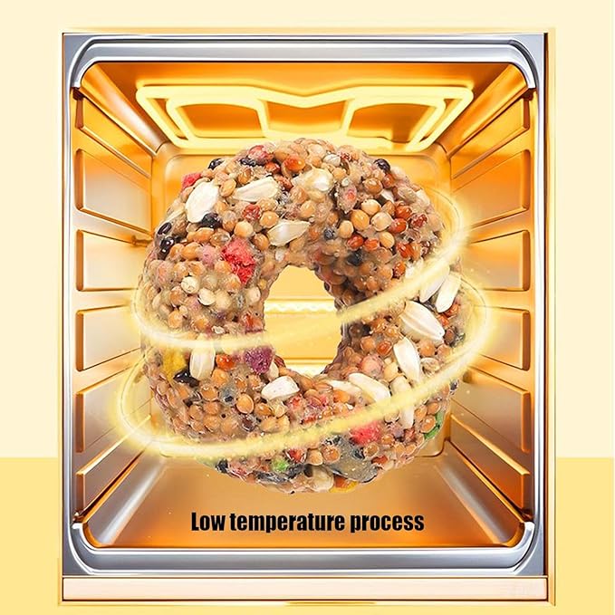 Parakeet Treats - Enrichment Toy, Donut Shaped Grain Teether, Interactive Training Accessory, Foraging Supply | Fun Bird Toys for Lovebirds, Cage Activity, Feeding Entertainment, Daily Play Snack