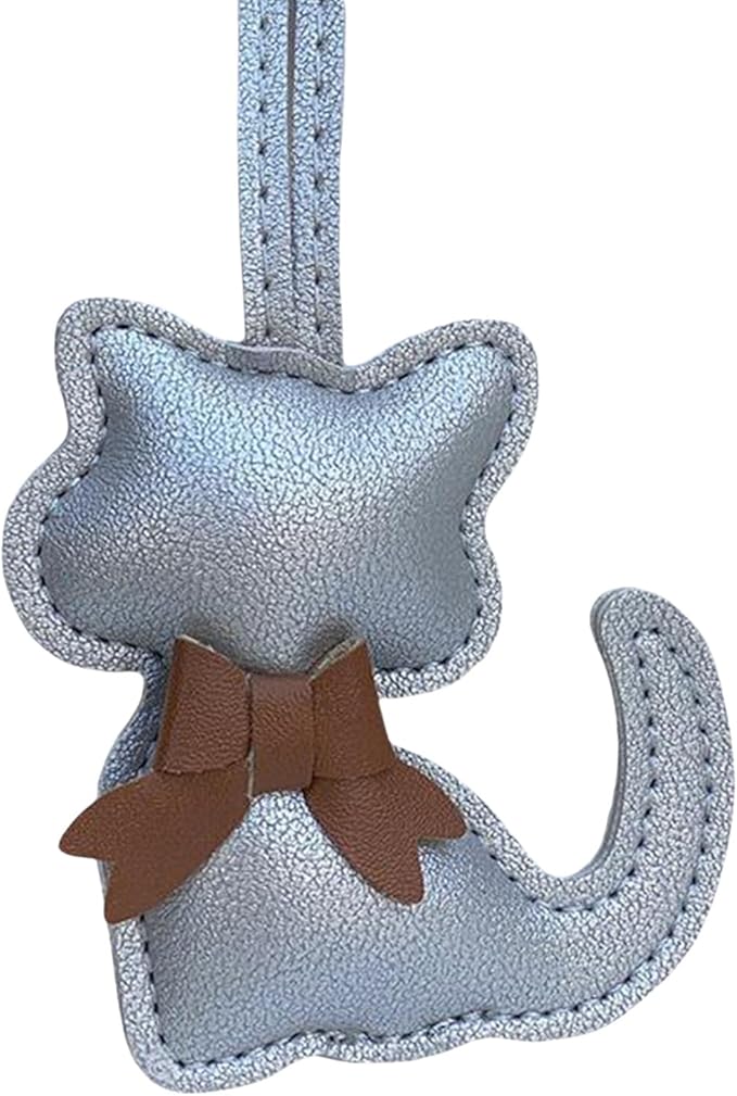 Soft Leather Bow Charm Handmade Fashionable Cat-Themed for Phone Camera Strap & Collar Decoration Stylish Bowknot Bag Charm