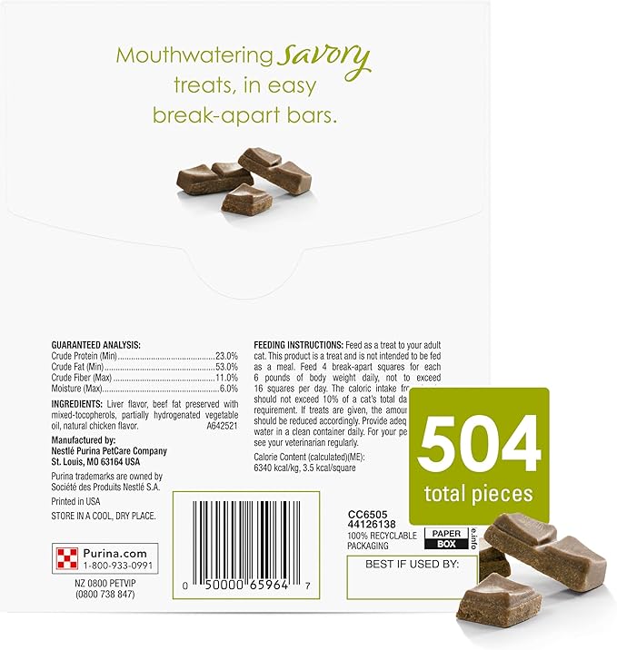 Purina Fancy Feast Limited Ingredient Cat Treats, Savory Cravings Chicken Flavor - 9 oz. Box