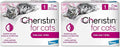 Cheristin Flea Treatment & Prevention for Cats | Fast Acting Topical flea Treatment for Cats Over 1.8 lbs | 1 Count (Pack of 2)