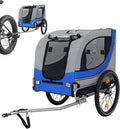 Large Dog Bike Trailer with 18.9" Wheels - 120LB Capacity Dog Trailer for Bike, Foldable Pet Bike Trailer for All-Terrain Cycling, Jogging & Camping