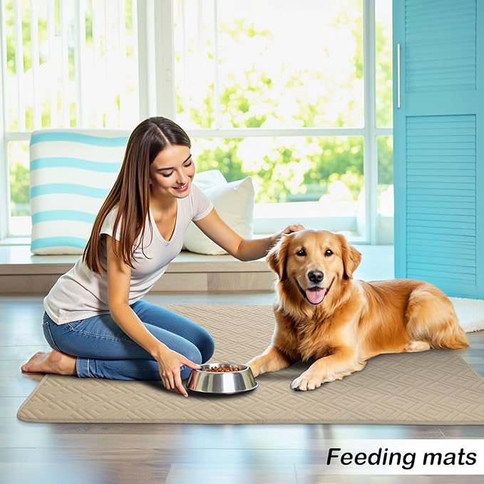 hyha Waterproof Dog Blanket, Soft Dog Bed Cover Pet Blankets, Waterproof Sofa Couch Cover for Dogs Washable, Reversible Pet Couch Covers for Sofa Furniture (40x70 Inch, Taupe/Taupe)