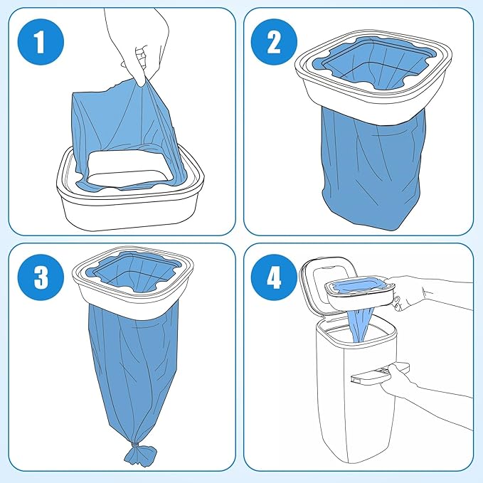 Cat Litter Refills Cartridge Compatible with Your Genie Litter Standard, Plus and XL Cat Litter Pail, Pack of 12