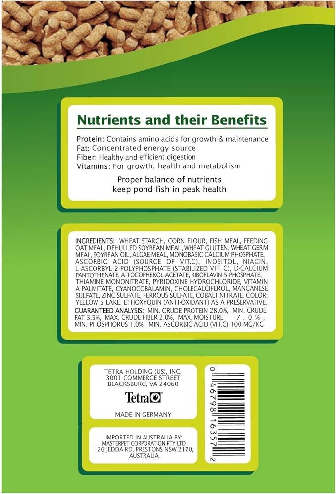 TetraPond Pond Sticks, Pond Fish Food, For Goldfish And Koi, 2.53 Pounds
