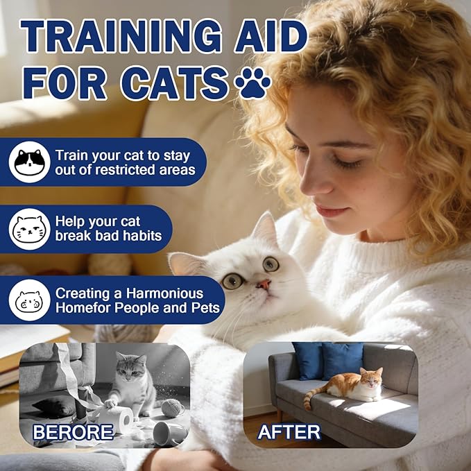 Cat Deterrent Spray,150ml Natural Repellent Spray,Scratch Deterrent for Furniture, Sofas, Rugs, Curtains, Plants,Indoor & Outdoor Keep Cats Kittens Away, No Alcohol