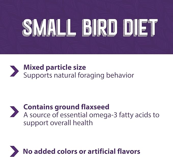 Mazuri | Nutritionally Complete for Small Birds | 25 Pound (25 lb.) Bag