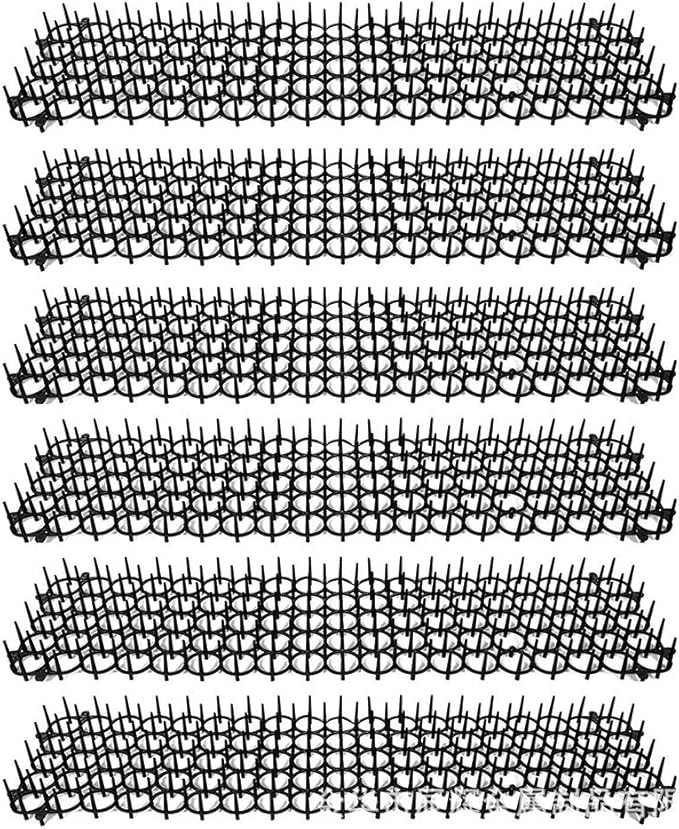 Zerodis Pet Training Spike Mat, Indoor Outdoor Scat Mat for Cats and Dogs, Metal and Plastic Construction, 49x13cm (Black)