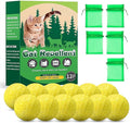 10/12 Pack Dog Deterrent, Cat Repellent Spray, Safe and Effective Formula, for Indoor Outdoor Use, Protects Gardens Furniture from Scratching Digging, Pet and Plant Friendly. (Yellow 12pcs)