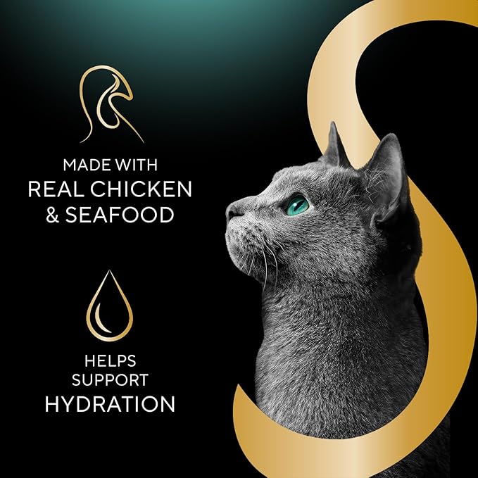 Sheba Selections Filets in Broth,Adult Cat Food Wet Recipe,Meal Complement,Wet Cat Food Variety Pack,Chicken,Chicken & Tuna,or-Chicken & Shrimp Recipe,1.3 oz. Cups,24 Count (Pack of 2)