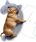 Dog Calming Pillow, Glow in The Dark Dog Put Head on, Soft Question Mark Pillows for Dogs, Kids, Adults, Washable Dog Bed Pillow, Cozy Dog Body Pillow (M Blue)