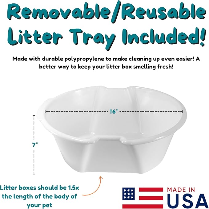 Good Pet Stuff Hidden Litter Box Planter, Decorative Cat Litter Enclosure with Carbon Filter, Artificial Plant, Easy Clean, Indoor Design, Original Round Style, Essentials Kit, Mocha Brown