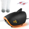 HITOP 4W 110GPH Powerful Aquarium Air Pump, Quiet 2-outlets Aquarium Aerator, Adjustable Fish Tank Air Pump with Accessories, for 20-200 Gallon Tank, with ON/Off Button and LED-Decor