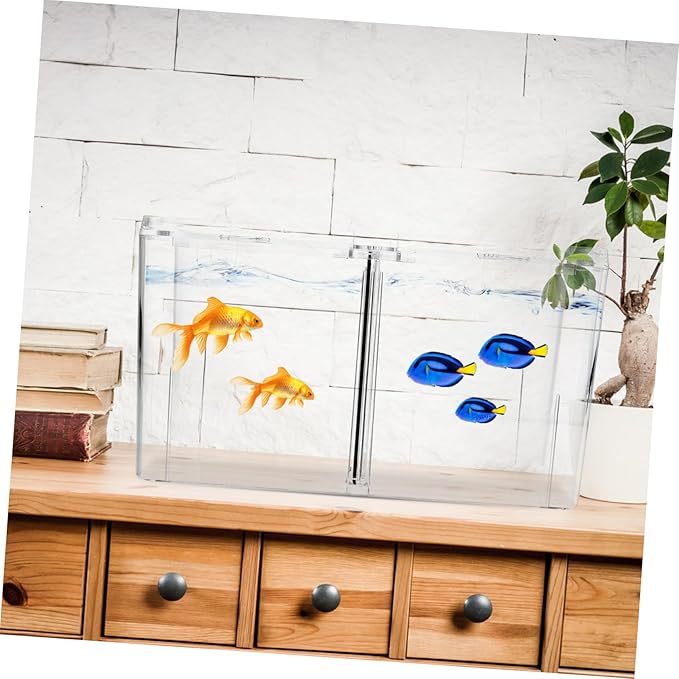 Totority 3-in-1 Multifunctional Fish Breeding Box Aquarium Isolation Container Divider for Breeding Fish Tank Hatchery Tool Suitable for Betta and Other