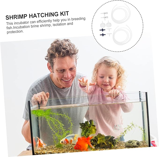 Generic 2 Sets Shrimp Hatchery DIY Kits with Soda Bottle Accessories Brine Shrimp Egg Incubator Tool for Aquarium Fish Tank Air Flow Control Valve Easy to Install and Clean