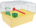 VANZACK Cage, Portable Bird Travel Cage with Food and Water Box - Pet Cage Carrier Easy Travel for Small Birds Like Parakeets and Cockatiels