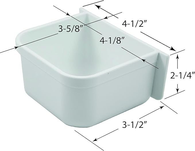 A&H Tool & Die Parrot Cage Replacement Food and Water Cup (Single)