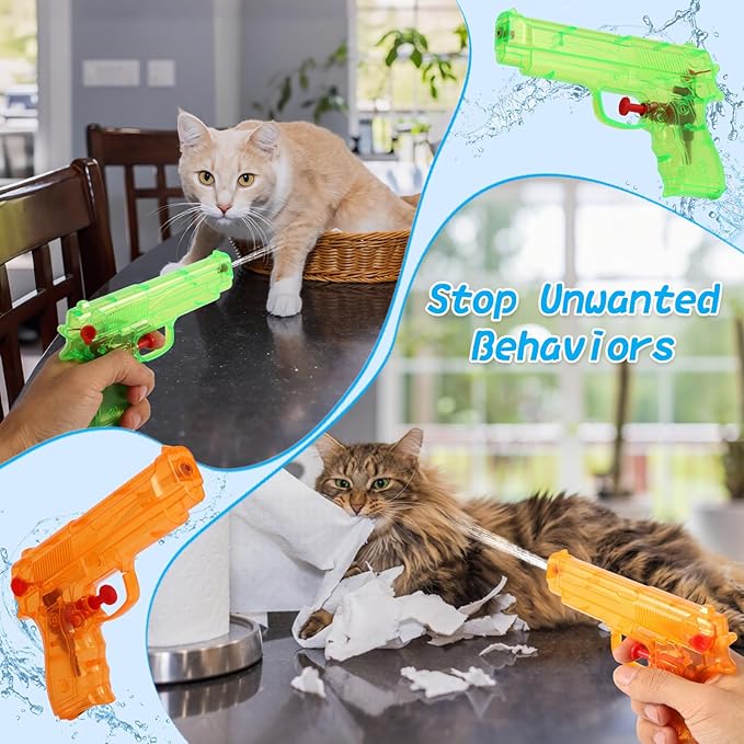 2 Pack Squirt Spray for Cats Dogs Training Squirt for Cats Deterrent Water Spray Pistols for Dogs Pets Training