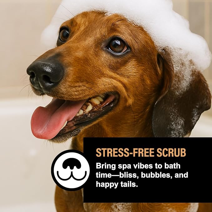 Dog Shampoo for Sensitive Skin - Gentle Natural Dog Wash for Odor Control - Oatmeal Shampoo for All Dogs & Puppies - 8fl oz (Cranberry Spice)