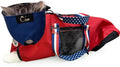Cinf Cat Nail Clipping Cleaning Grooming Restraint Bag （Free Muzzle） No Scratching Biting for Bathing Nail Trimming Injecting Examining((Red USA Flag,M)
