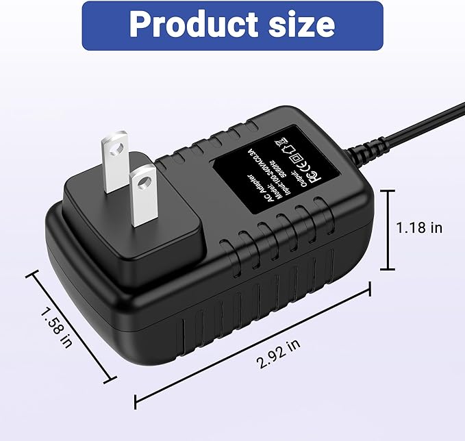 12V Charger for Neakasa PS0120 M1 Lite M1Lite Open-Top Automatic Cat Litter Box