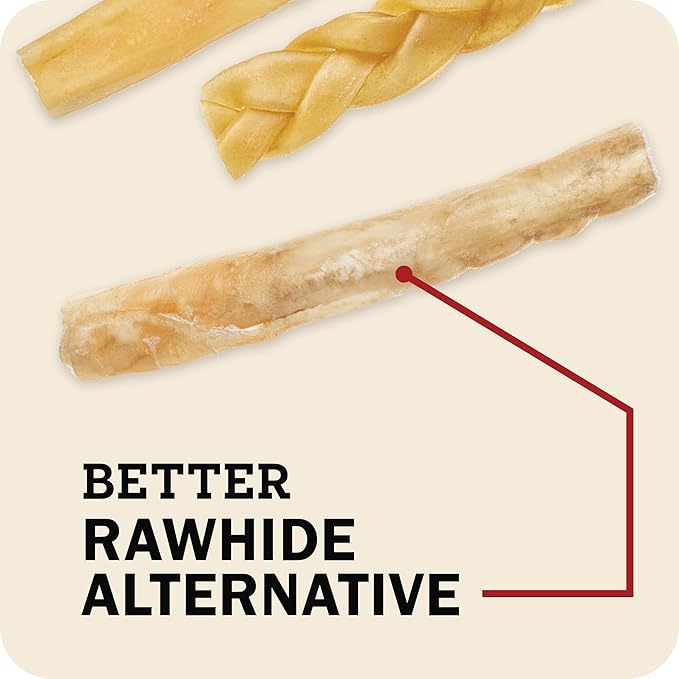 Redbarn Pet Products Natural Large Collagen Sticks for Dogs - Long Lasting Alternative to Traditional Rawhide & Bully - Supports Joint, Skin, & Coat Health - Case of 35