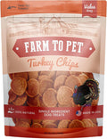 Farm To Pet Dog Training Treats, Healthy Turkey Dog Treats - 12 oz, Crunchy, Single Ingredient, All Natural Turkey Chips, Easy to Digest, Great for Dogs with Chicken Allergies, Made in USA